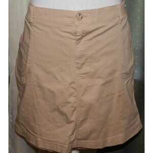Lee Riders size 18 medium khaki skirt stretch blend mid rise plus size women's